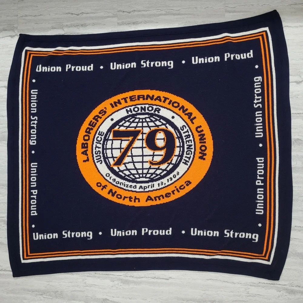 HUDSON BLANKET Made In The USA 79 Laborers International Union Of North America
